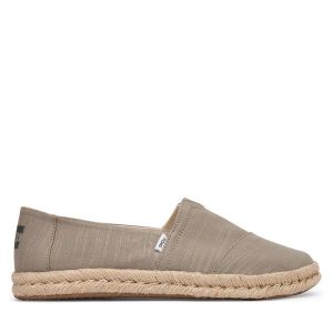 Espadryle Toms. Zielone espadryle Toms, bez wzorów, bez obcasa. Za 319,99 zł.
