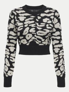 ONLY Sweter Lima 15339828 Czarny Cropped Fit. Czarne swetry klasyczne ONLY, xl, z syntetyku, bez kołnierzyka. Za 79,99 zł.