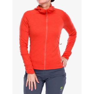 Bluza z kapturem damska Rab Planar Hoody. Czerwone bluzy RAB, xl, bez wzorów, z kapturem. Za 297,94 zł.