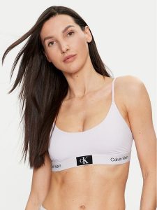 Calvin Klein Underwear Biustonosz top 000QF7245E Fioletowy. Fioletowe topy Calvin Klein Underwear, xl, bez wzorów, z syntetyku, bez kołnierzyka, bez ramiączek. Za 129,99 zł.