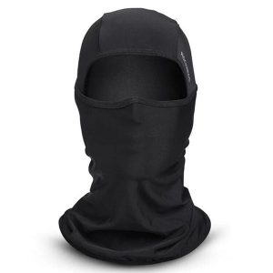 Czapka kominiarka pełna anty-UV oddychająca. Czarne czapki ROCKBROS, bez wzorów, z materiału. Za 74,00 zł.