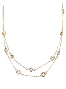 OR ÉCLAT Złoty naszyjnik "Colored" - dł. 43 cm rozmiar: onesize. Żółte naszyjniki OR ÉCLAT, złote. Za 1 261,99 zł.