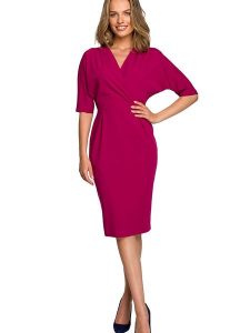 Stylove Sukienka w kolorze różowym rozmiar: M. Różowe sukienki Stylove, m, bez wzorów, bez kołnierzyka, bez ramiączek, midi. Za 202,03 zł.