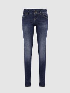 LTB Dżinsy "Molly M" - Slim fit - w kolorze granatowym rozmiar: W25/L32. Niebieskie jeansy LTB, z aplikacjami, ze skóry. Za 118,56 zł.