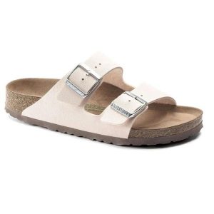 Klapki damskie Birkenstock Arizona BS Birko-flor. Czerwone klapki Birkenstock, bez wzorów, z jeansu, bez obcasa. Za 287,00 zł.