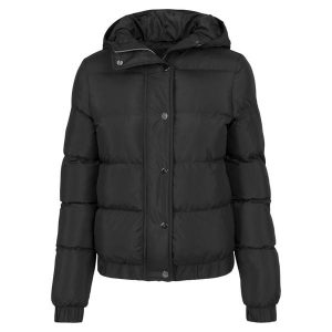 Parka dla kobiet Urban Classic hooded. Czarne kurtki Urban Classics, na zimę, bez wzorów, z puchu, bez kaptura. Za 290,85 zł.
