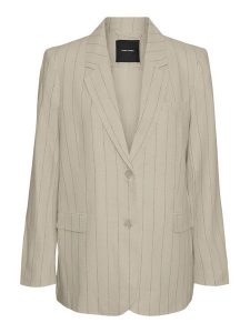 Vero Moda Marynarka Mindy 10304657 Beżowy Oversize. Brązowe marynarki i żakiety Vero Moda, bez wzorów, z wiskozy. Za 169,99 zł.