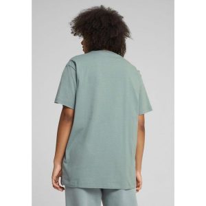 Koszulka unisex Essentials Elevated PUMA Green Moon. Zielone koszulki sportowe Puma, bez wzorów, z materiału, bez ramiączek. Za 109,00 zł.