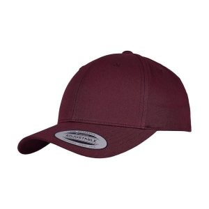 Klasyczna Czapka Snapback Z Zakrzywionym Daszkiem. Brązowe czapki FLEXFIT, bez wzorów, klasyczne. Za 84,99 zł.