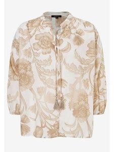 More & More Bluzka w kolorze biało-beżowym rozmiar: 36. Białe bluzki More & More, bez wzorów, z bawełny, bez kołnierzyka, bez ramiączek. Za 83,22 zł.