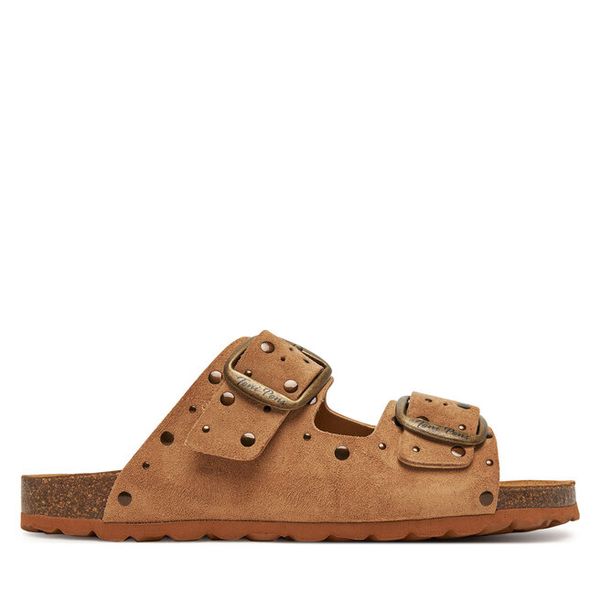 Klapki Toni Pons. Brązowe klapki TONI PONS, bez wzorów, bez obcasa. Za 339,99 zł.