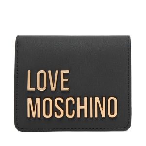 Portfel LOVE MOSCHINO. Czarne portfele LOVE MOSCHINO, bez wzorów. Za 399,99 zł.