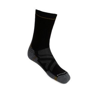 Skarpety Trekkingowe unisex Smartwool Hike Full Cushion Crew Socks. Czarne skarpetki Smartwool, bez wzorów, z wełny. Za 102,19 zł.