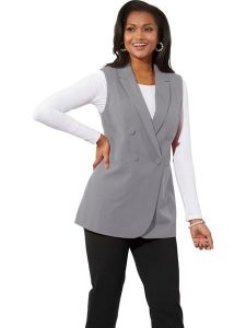 WITT WEIDEN Kamizelka w kolorze szarym rozmiar: 52. Szare kamizelki WITT WEIDEN, bez wzorów, bez kołnierzyka, bez ramiączek, bez kaptura. Za 43,99 zł.