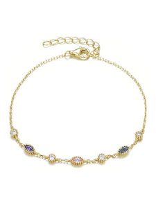 Les Favorites Pozłacana bransoletka z elementami ozdobnymi rozmiar: onesize. Czerwone bransoletki Les Favorites, z ametystem, pozłacane. Za 108,99 zł.