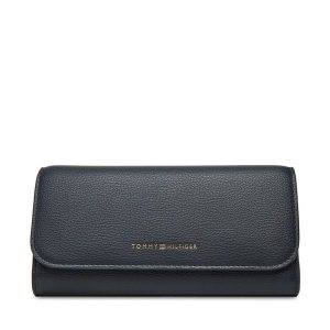 Portfel Tommy Hilfiger. Niebieskie portfele TOMMY HILFIGER, bez wzorów. Za 249,99 zł.