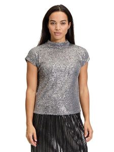 CARTOON Bluzka w kolorze szarym rozmiar: 36. Szare bluzki Cartoon, bez wzorów, bez kołnierzyka, bez ramiączek. Za 104,99 zł.