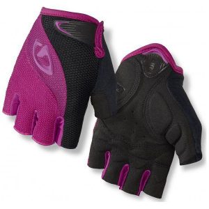 Giro Tessa Black/Berry L. Czarne rękawiczki marki Giro, ze skóry. Za 85,00 zł.