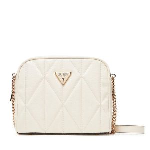 Torebka Guess. Białe listonoszki Guess, z aplikacjami, bez dodatków. Za 349,99 zł.