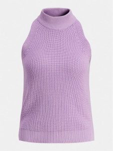 JJXX Bluzka Zitta 12226992 Fioletowy Slim Fit. Fioletowe bluzki JJXX, xs, bez wzorów, z bawełny, bez kołnierzyka, bez ramiączek. Za 164,99 zł.