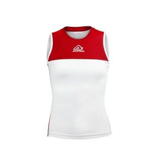 Damski tank top Acerbis Vicky. Białe topy ACERBIS, bez wzorów, eleganckie, bez kołnierzyka, bez ramiączek. Za 130,00 zł.