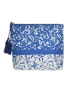 BLE Kosmetyczka w kolorze niebieskim - 20 x 18 x 5 cm rozmiar: onesize. Niebieskie kosmetyczki BLE, bez wzorów, z materiału. Za 22,33 zł.