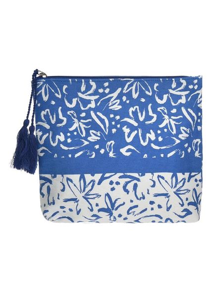 BLE Kosmetyczka w kolorze niebieskim - 20 x 18 x 5 cm rozmiar: onesize. Niebieskie kosmetyczki BLE, bez wzorów, z materiału. Za 22,33 zł.