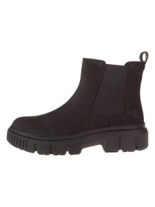 Timberland Skórzane sztyblety w kolorze czarnym rozmiar: 38. Czarne buty sportowe Timberland, bez wzorów, bez zapięcia. Za 248,85 zł.