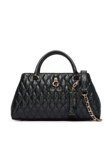 Guess Torebka Tamara HWGG23 23060 Czarny. Czarne torebki klasyczne Guess, z aplikacjami, ze skóry, bez dodatków. Za 674,99 zł.