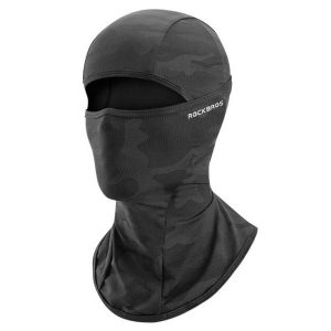 Czapka ROCKBROS na lato - Ochrona UV, Oddychająca. Czarne czapki ROCKBROS, bez wzorów, z materiału, sportowe. Za 59,60 zł.