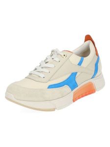 Paul Green Skórzane sneakersy w kolorze beżowo-błękitnym rozmiar: 40,5. Brązowe trampki Paul Green, bez wzorów, bez zapięcia. Za 283,48 zł.