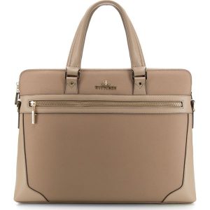 Torba na laptopa 85-3U-115-9. Brązowe torebki klasyczne marki Wittchen, w paski, z tworzywa sztucznego. Za 369,00 zł.