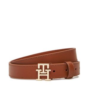 Pasek Damski Tommy Hilfiger. Brązowe paski TOMMY HILFIGER, bez wzorów. Za 179,99 zł.