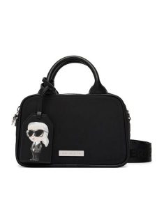 KARL LAGERFELD Torebka B3W30130 Czarny. Czarne kuferki KARL LAGERFELD, bez wzorów, z materiału, bez dodatków. Za 649,99 zł.