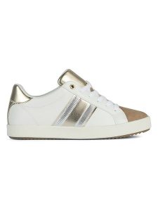 Geox Sneakersy "Blomiee" w kolorze biało-beżowym rozmiar: 41. Białe trampki Geox, bez wzorów, z materiału, bez zapięcia. Za 188,85 zł.