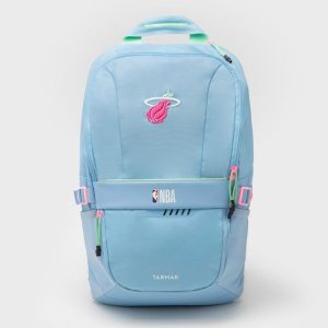 Plecak do koszykówki Tarmak NBA Miami Heat 25 L. Niebieskie plecaki TARMAK. W wyprzedaży za 99,99 zł.