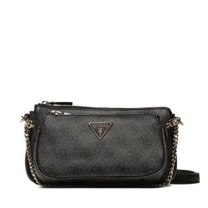 Torebka Guess. Czarne listonoszki Guess, z aplikacjami, bez dodatków. Za 289,99 zł.
