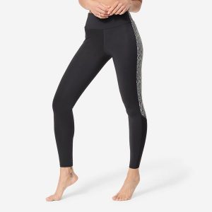 Dół stroju legginsy do gimnastyki w wodzie/aquabike damskie Nabaiji Monica. Czarne legginsy NABAIJI, bez wzorów. Za 89,99 zł.