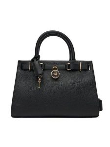 Tommy Hilfiger Torebka American Icon Mini Tote Leather AW0AW17188 Czarny. Czarne kuferki TOMMY HILFIGER, bez wzorów, ze skóry, bez dodatków. Za 809,99 zł.