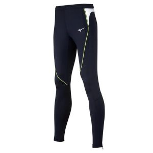 Ekskluzywne legginsy damskie Mizuno JPN. Niebieskie legginsy Mizuno, bez wzorów. W wyprzedaży za 232,00 zł.