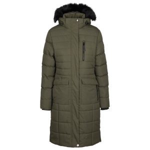 Trespass Sasha - Kobieta Casual Jkt Dark Vine. Zielone kurtki Trespass, bez wzorów, z futra, bez kaptura. Za 426,99 zł.