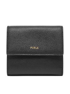 Furla Portfel Goccia M Compact WP00469 BX3036 KH O6000 Czarny. Czarne portfele Furla, bez wzorów, ze skóry. Za 309,99 zł.