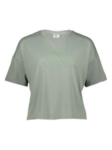 Adidas Koszulka w kolorze khaki rozmiar: XL. Brązowe bluzki ADIDAS, xl, bez wzorów, bez kołnierzyka, bez ramiączek. Za 83,42 zł.