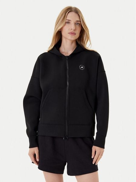 Adidas by Stella McCartney Bluza JV7036 Czarny Loose Fit. Czarne bluzy adidas by Stella McCartney, l, bez wzorów, z syntetyku, bez kaptura. Za 389,99 zł.