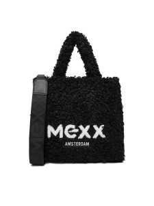 MEXX Torebka C-MEXX-S-013-08 Czarny. Czarne torebki klasyczne Mexx, bez wzorów, z materiału, bez dodatków. Za 199,99 zł.