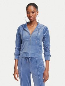 Juicy Couture Bluza Madison JCWAS225306 Niebieski Slim Fit. Niebieskie bluzy Juicy Couture, s, bez wzorów, z syntetyku, bez kaptura. Za 346,99 zł.