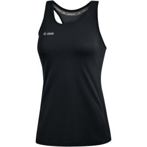 Damski tank top Jako top Run 2.0. Czarne topy JAKO, bez wzorów, sportowe, bez kołnierzyka, bez ramiączek. Za 127,00 zł.