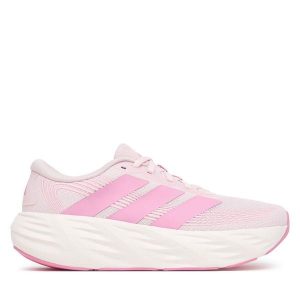 Buty do biegania adidas. Czerwone buty sportowe ADIDAS, bez wzorów, bez zapięcia, do biegania. Za 239,99 zł.