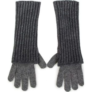 Rękawiczki Damskie WEEKEND MAXMARA - Gessy 55660584600 006. Szare rękawiczki marki WEEKEND MaxMara, z materiału. Za 629,00 zł.