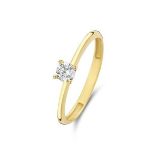 Beloro Pierścionek Beloro Jewels Monte Napoleone Stella złoty - 9-karatowe złoto Pierścionki 1 ct Damski. Żółte pierścionki Beloro, z cyrkonią, złote. Za 545,99 zł.
